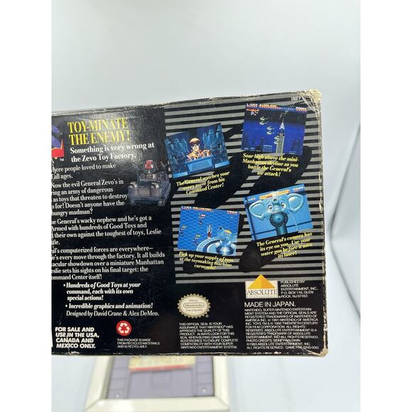 Toys (SNES, 1993) With Box Authentic - Picture 15 of 15